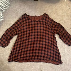 Flannel blouse